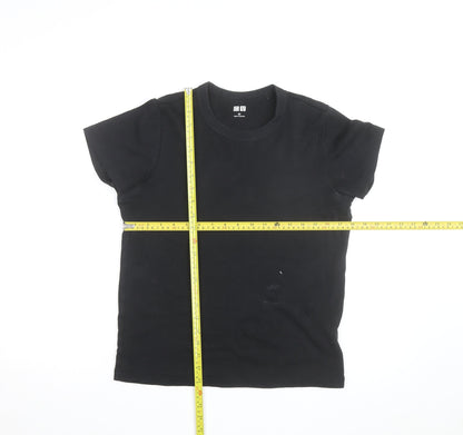 Uniqlo Men’s Black Crew Neck Cotton Short Sleeve T-Shirt M