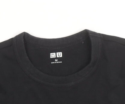 Uniqlo Men’s Black Crew Neck Cotton Short Sleeve T-Shirt M