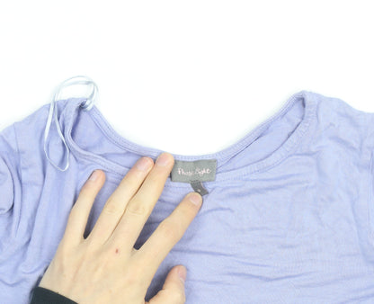 Phase Eight Women's Blue Long Sleeve Colourblock Tunic Blouse Size S