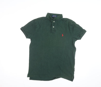 Ralph Lauren Men’s Dark Green Slim Fit Polo Shirt Size S