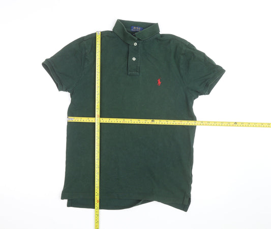 Ralph Lauren Men’s Dark Green Slim Fit Polo Shirt Size S