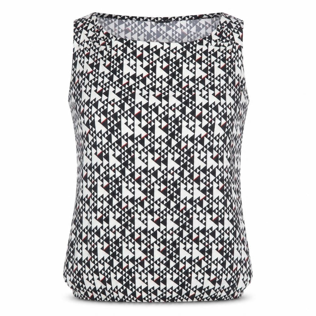 Esprit Women's Multicoloured Geometric Sleeveless Blouse S