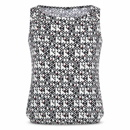 Esprit Women's Multicoloured Geometric Sleeveless Blouse S