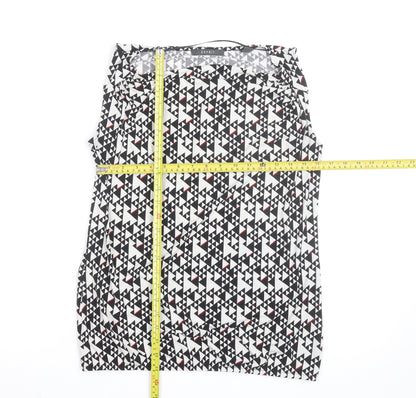 Esprit Women's Multicoloured Geometric Sleeveless Blouse S