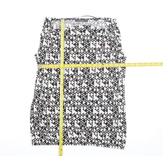 Esprit Women's Multicoloured Geometric Sleeveless Blouse S
