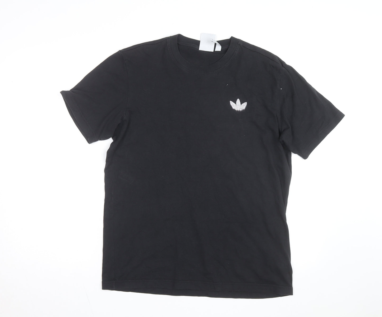 Adidas Men's Black Graphic Logo Cotton T-Shirt Size S