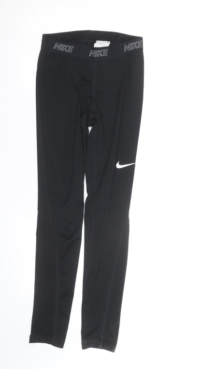 Nike Women's Black Dri-FIT Leggings Size M Stretch Athletic Trousers