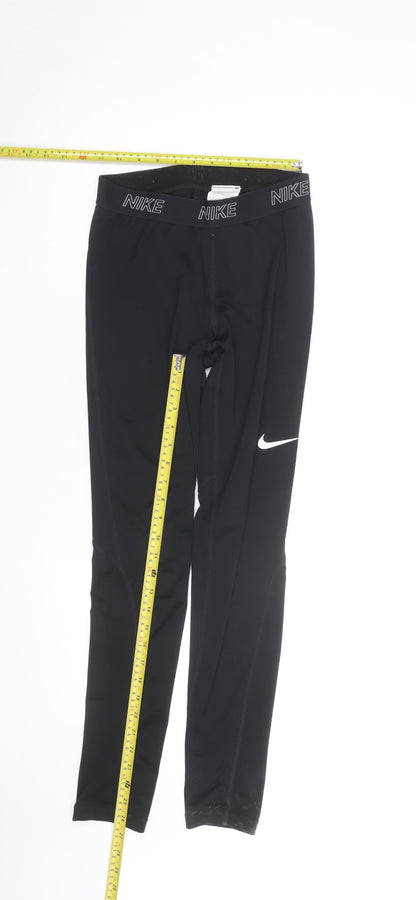 Nike Women's Black Dri-FIT Leggings Size M Stretch Athletic Trousers