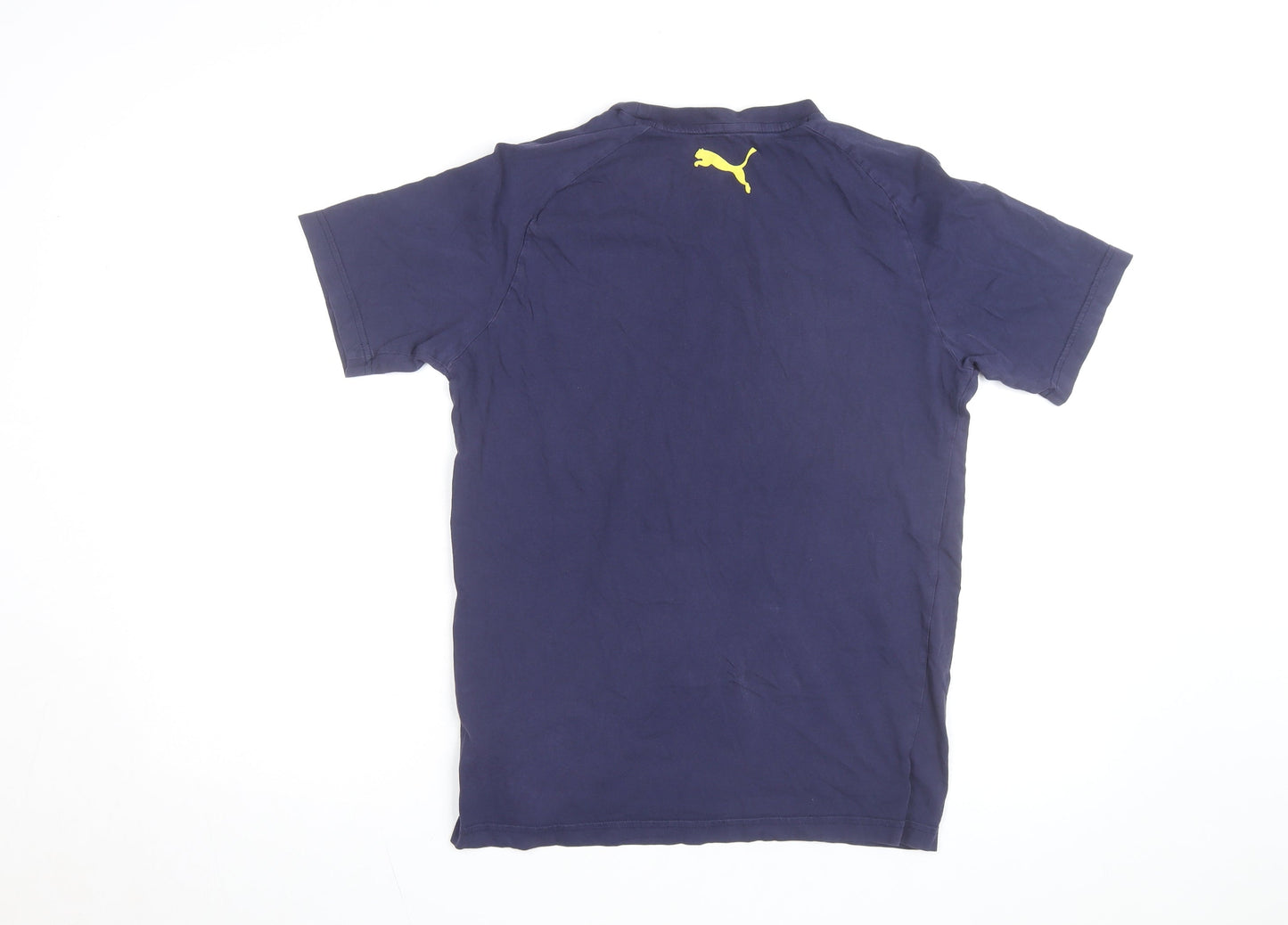 Puma Men's Blue Moisture Wicking Graphic T-Shirt Size S