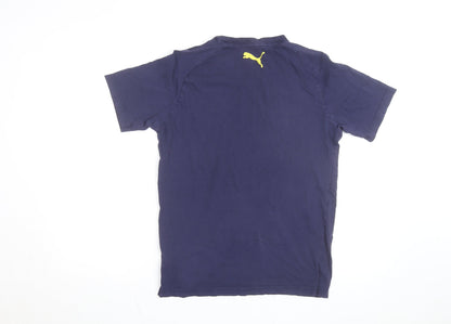 Puma Men's Blue Moisture Wicking Graphic T-Shirt Size S