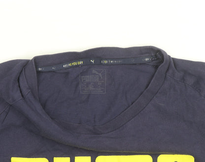 Puma Men's Blue Moisture Wicking Graphic T-Shirt Size S