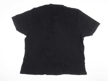NEXT Men’s Black 2XL Henley Short Sleeve Knit T-Shirt
