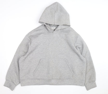 Marks and Spencer Mens Grey XL Pullover Hoodie Cotton Blend