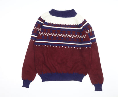 The Men's Shop JCPenney Men's Multicoloured Fair Isle Acrylic Pullover Jumper M