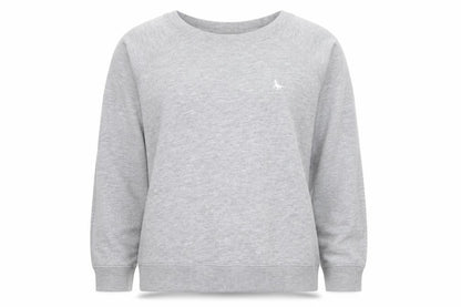 Jack Wills Womens Grey Crew Neck Pullover Sweatshirt Size 6
