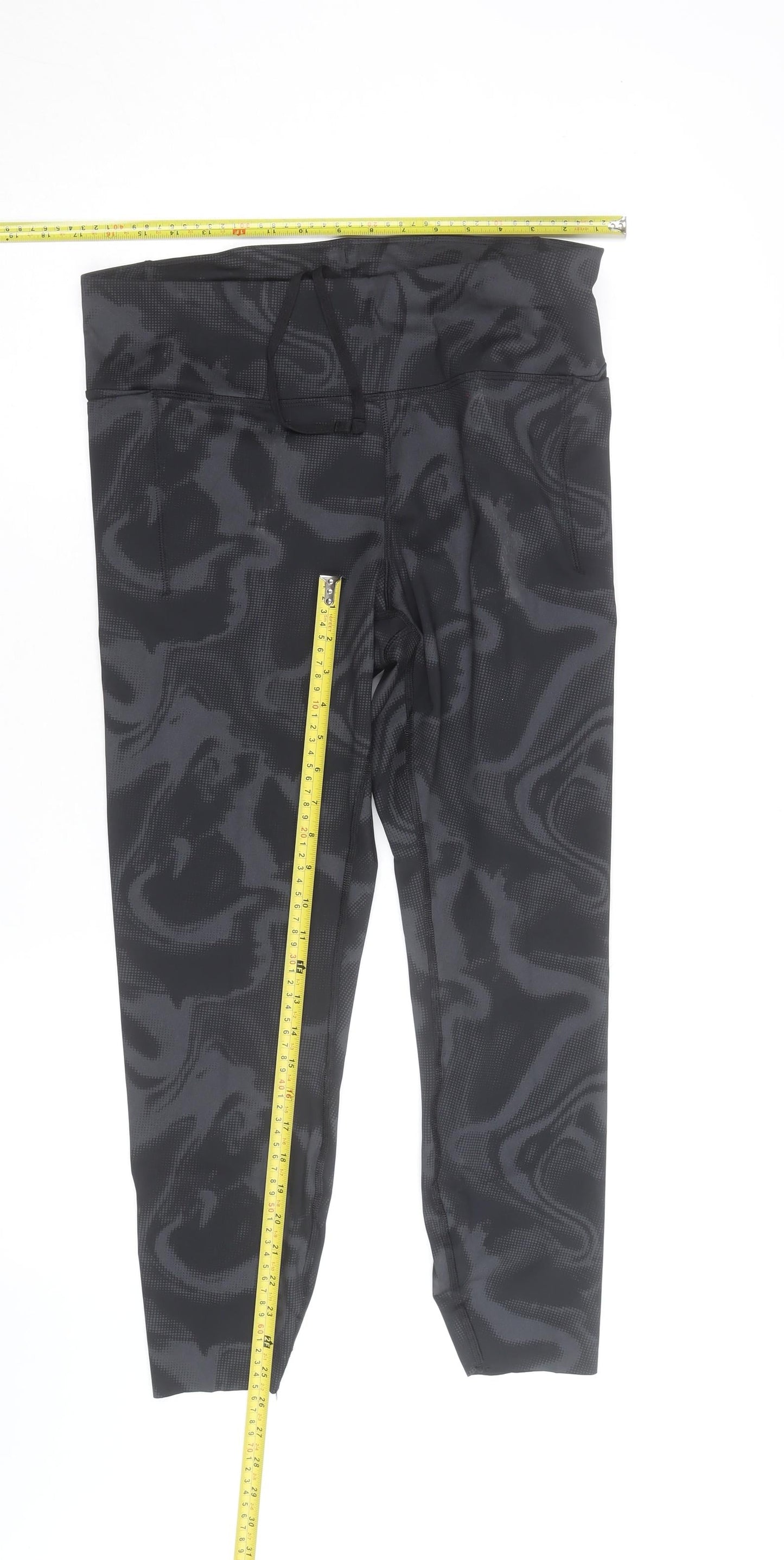 Marks and Spencer Womens Black Camouflage Goodmove Leggings Size 16