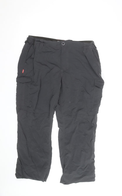 Craghoppers Men's Black 40R Cargo Trousers Lightweight Travel Pants