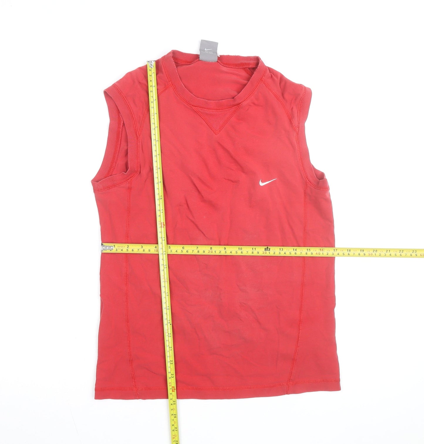 Nike Men's Red Sleeveless Athletic Training Top L