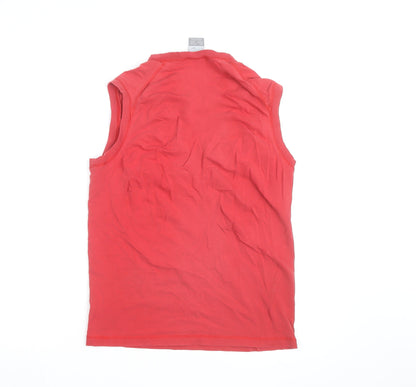 Nike Men's Red Sleeveless Athletic Training Top L