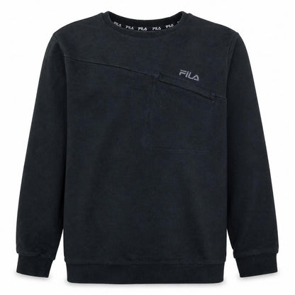 Fila Men's Black Crew Neck Pullover Sweatshirt M