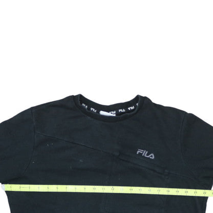 Fila Men's Black Crew Neck Pullover Sweatshirt M
