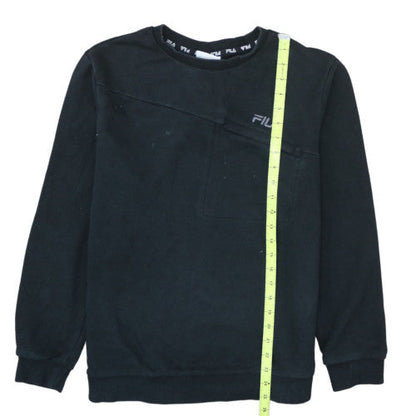 Fila Men's Black Crew Neck Pullover Sweatshirt M