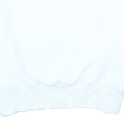 Nike Men's White Pullover Crew Neck Fleece Sweatshirt Size L