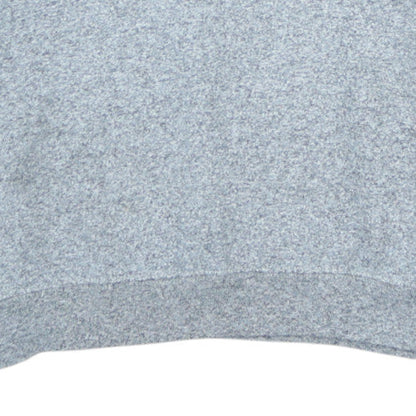 Champion Boys Grey 1/4 Zip Sweatshirt 13-14 Years 164cm Logo Trim Athletic Top