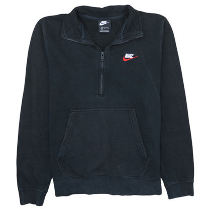 Nike Men's Black M 1/2 Zip Pullover Sweatshirt with Logo