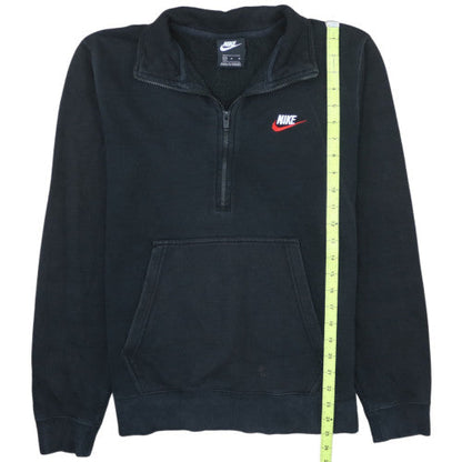 Nike Men's Black M 1/2 Zip Pullover Sweatshirt with Logo