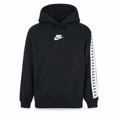 Nike Men's Black XS Pullover Hoodie with Logo Sleeves Sports Fleece