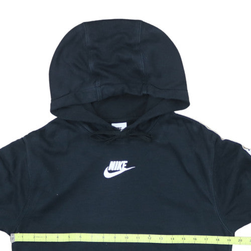Nike Men's Black XS Pullover Hoodie with Logo Sleeves Sports Fleece
