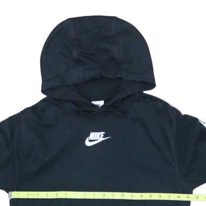Nike Men's Black XS Pullover Hoodie with Logo Sleeves Sports Fleece