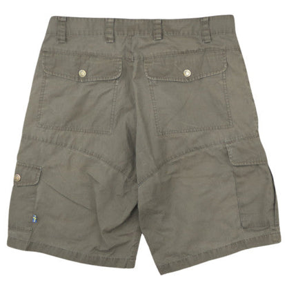 Fjällräven Mens Green Cargo Shorts M 32in Outdoor Travel Style
