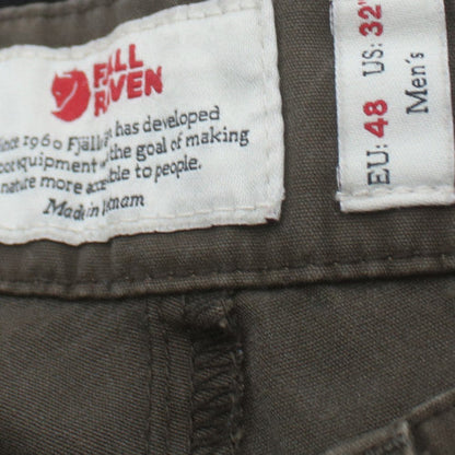 Fjällräven Mens Green Cargo Shorts M 32in Outdoor Travel Style