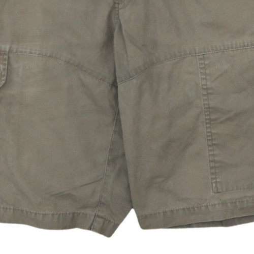 Fjällräven Mens Green Cargo Shorts M 32in Outdoor Travel Style