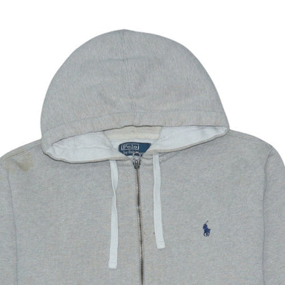 Polo Ralph Lauren Men's Grey Full Zip Hoodie Size XL Cotton Blend