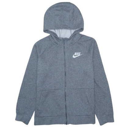 Nike Boys Grey Full Zip Hoodie XL 156-166cm Standard Fit