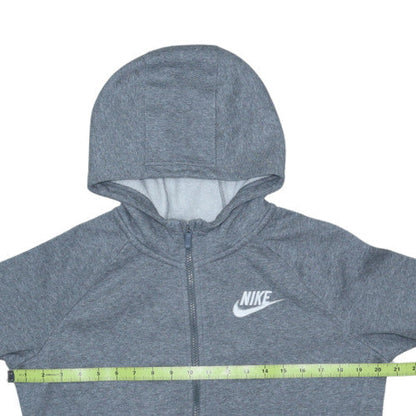 Nike Boys Grey Full Zip Hoodie XL 156-166cm Standard Fit