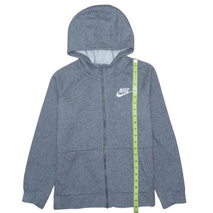 Nike Boys Grey Full Zip Hoodie XL 156-166cm Standard Fit