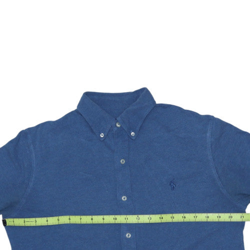 Ralph Lauren Men's Blue Cotton Button-Down Long Sleeve Shirt Size M