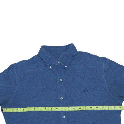 Ralph Lauren Men's Blue Cotton Button-Down Long Sleeve Shirt Size M