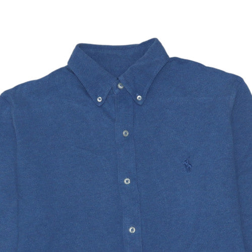 Ralph Lauren Men's Blue Cotton Button-Down Long Sleeve Shirt Size M