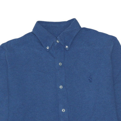 Ralph Lauren Men's Blue Cotton Button-Down Long Sleeve Shirt Size M