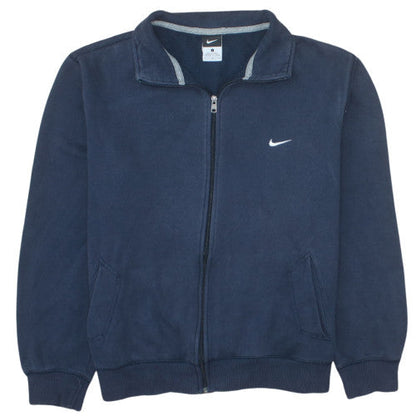 Nike Men's Blue Full Zip Fleece Sweatshirt L Regular Fit