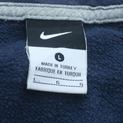Nike Men's Blue Full Zip Fleece Sweatshirt L Regular Fit