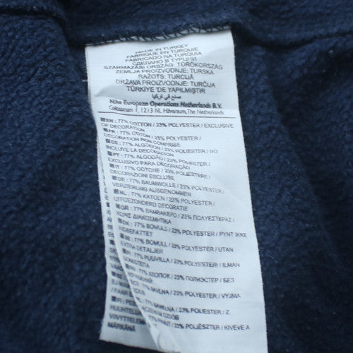 Nike Men's Blue Full Zip Fleece Sweatshirt L Regular Fit