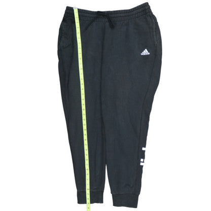 Adidas Men's Black XL Jogger Sweatpants Tapered Fleece Trousers