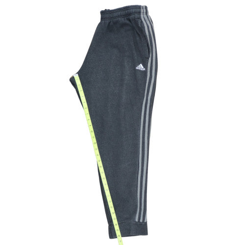Adidas Men's Grey Jogger Trousers L Fleece Activewear Pants