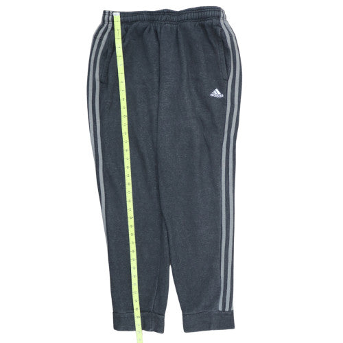 Adidas Men's Grey Jogger Trousers L Fleece Activewear Pants